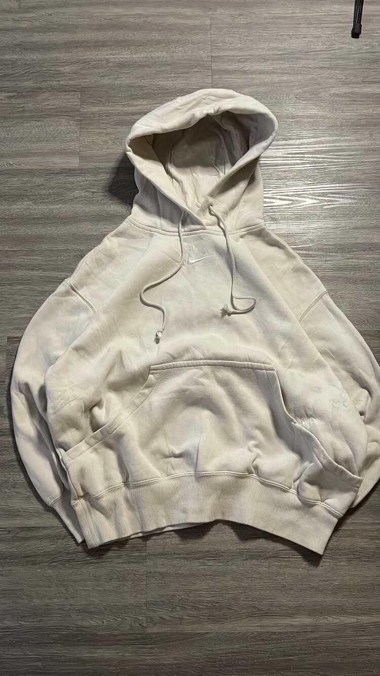 Nike Sportswear Phoenix Fleece Over-Oversized Pullover Hoodie Cream DQ5860-104